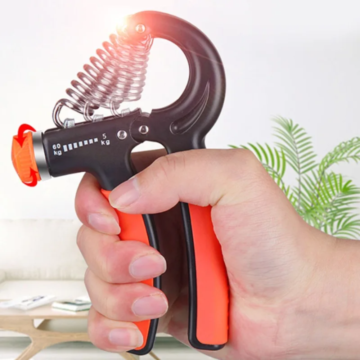 Adjustable Hand Gripper Automatic Counting, Non-Slip Hand Grip Strength Trainer for Fingers, Wrist, and Forearm – 5-60KG