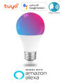 Smart LED Bulb RGB+WW+CW WIFI work with Google Home and Alexa. 