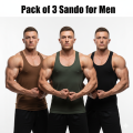 Pack of 3 – Men’s Fitnes Gym Sandos for Men Sleeve less for Men Top Fashion Wear Shirt Hoodie Sleeve less Men. 
