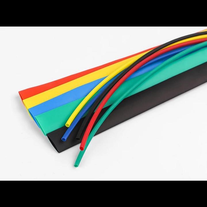 10 METER RED BLUE YELLOW BLACK 2/4/6/8/10/12/14/16/18/20mm Heat Shrink Tubing Tube kit Insulation Tubing Wire Cable