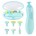 Baby Nail Clippers 6 in 1, Baby Nail Cutter Safe Electric Baby Nail Trimmer Kit, Baby Nail File Kit, With Heads, Newborn Toddler Toes and Fingernails, Trim and Polish Manicure Pedicure Nail Clippers For Infant Newborn Baby Nail Cutter. 