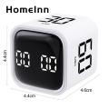 Productivity Cube Timer Efficient Time Management Digital Timer for Cooking Study Productivity Gravity Sensor Led Display Dual Modes Ideal for Students Professionals 4 Preset Times Southeast Asian. 