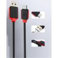 ORIGINAL Warner 1.2 Meter | Micro USB | Type C | Lightning Iphone |  3.0 Fast Charging + Data Cable For Samsung / HTC / Infinix / Xiaomi / Oppo / Huawei / Nokia / Lenovo / Android Phones - Colour Black & Red. 