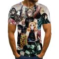 Kimetsu No Yaiba Anime شرٹ For Men Manga Demon Slayer T-Shirts Camisetas Hombre Ropa Clothing Camisa Masculina Verano Roupas. 