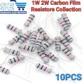 10PCS All Values of 1W 2W Carbon Film Resistor 1 Watt 2 Watt Resistors. 