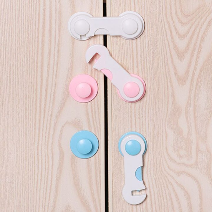 New 2pcs Multifunctional Child Safety Lock Security Lock For Cabinet Door Drawer Safety Locks For Children