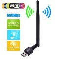 REALTEK Chipset Generic 600Mbps Wireless USB WiFi Dongle USB WiFi Adapter USB WiFi Adapter Network Card 600Mbps  With High Range Flexible Antenna For Desktop Computer And Laptop. 