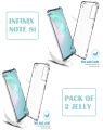 (Pack of 2) Infinix Note 8i Anti Shock Corner Bumper 1.5mm Soft Transparent Jelly Cover. 