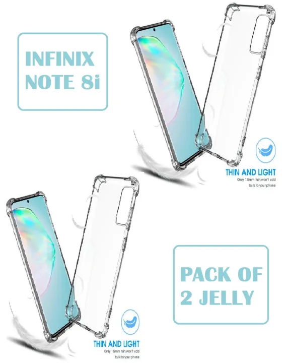 (Pack%20of%202)%20Infinix%20Note%208i%20Anti%20Shock%20Corner%20Bumper%201.5mm%20Soft%20Transparent%20Jelly%20Cover%20-%20Image%202