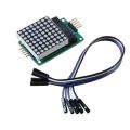MAX7219 Red 8x8 Dot Matrix display led screen with wires. 