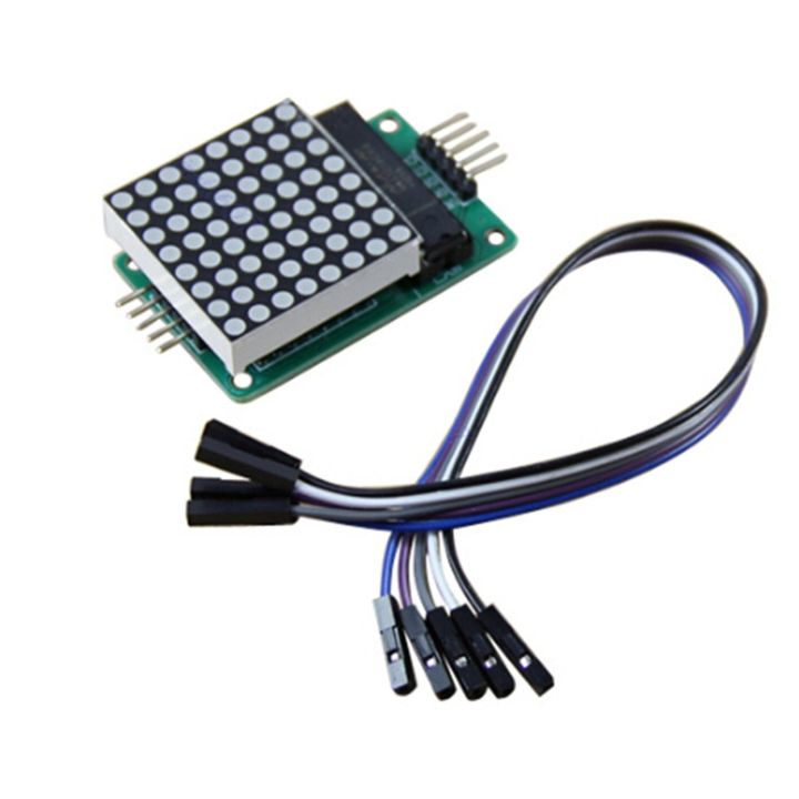 MAX7219%20Red%208x8%20Dot%20Matrix%20display%20led%20screen%20with%20wires%20-%20Image%203