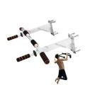 Professional Pull Up Chin Up Bar Home Fitness Exercise Tool - White. 