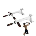 Professional Pull Up Chin Up Bar Home Fitness Exercise Tool - White. 