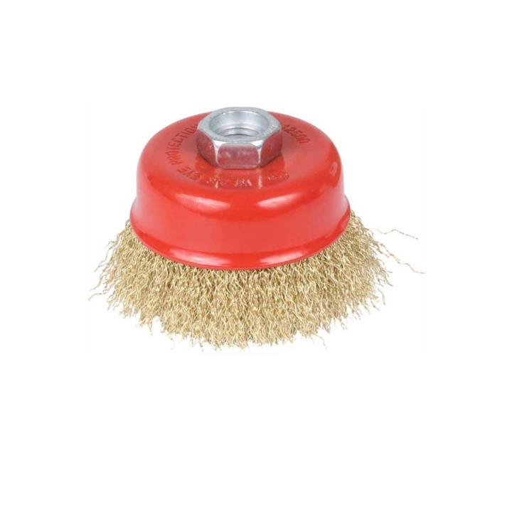 Brush Scrapper Crimped wire cup Cleaning Angle Grinder Brush Cup Compatible with 4 Inch Grinder
