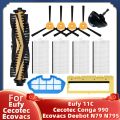 Main Side Brush Hepa Filter Brush Cover For Eufy 11C Cecotec Conga Excellence 990 Ecovacs Deebot N79S Robot Vacuum Spare Parts-Set J. 