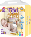 Tifal Baby Diapers with Teddy Baby Wipes | Tifal Baby Diapers Small Size (S) 48 Pcs Economy Pack with Teddy Baby Wipes| Ideal for Babies Weighing 4-9 KGs | Premium Diapers and Wipes Combo for Comfort. 