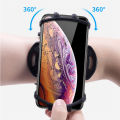 Wrist Phone Holder Suitable- For Universal Phone 360° Rotatable Wristband Bracket Sports -Running Cycling Mobile Phone Armband. 