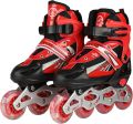 Long Feng Power Adjustable Professional Inline Roller Skates, Rollerblades for Adults, XL size for 41 To 44 Foot Size, Premium Quality Skate shoes for Men and Women.. 