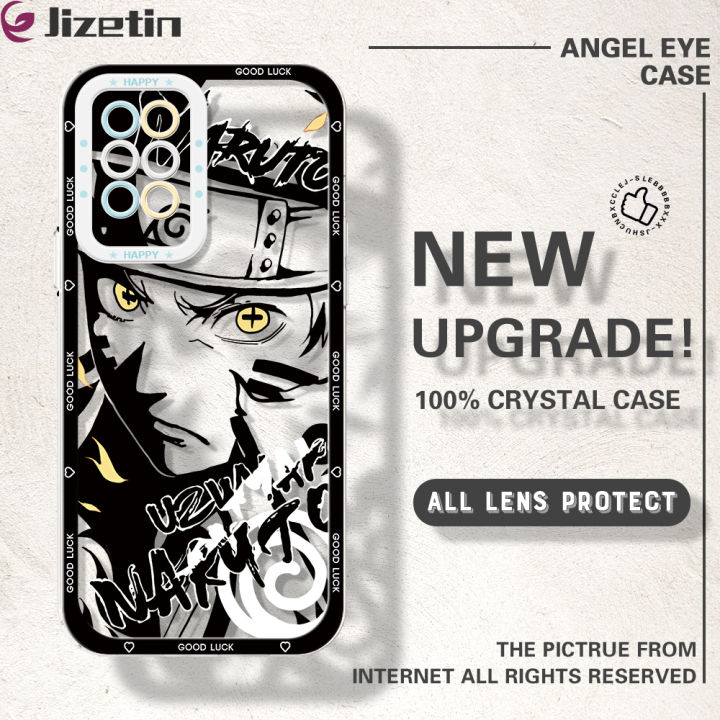 Jizetin for Infinix Note 10 Pro Note 10 Pro NFC Back Cover Transparent Cool Naruto Sketch Soft Full Camera Cover Protection Phone Cases