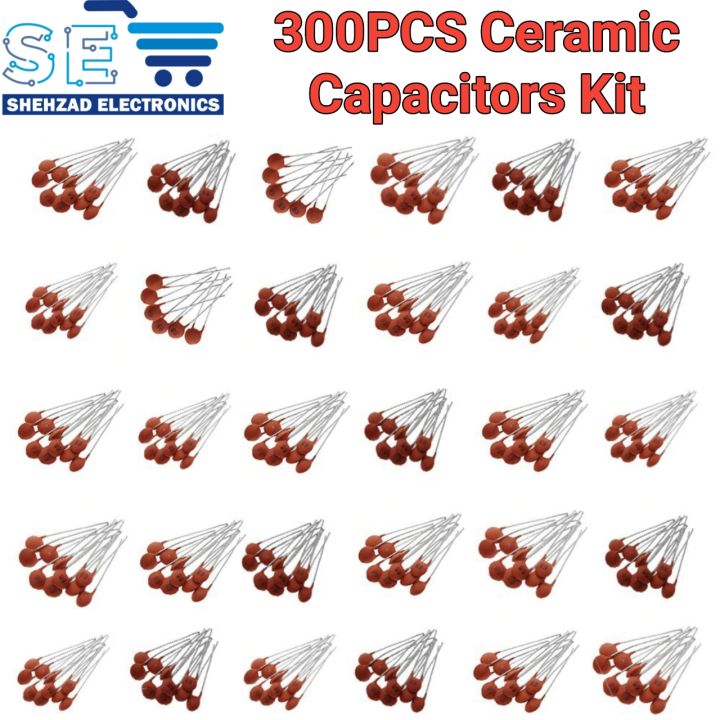 30 Values*10pcs=300pcs Ceramic Capacitor Kit 2pf to 0.1uf 50V