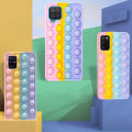 Case Samsung Galaxy A01 A11 A12 A32 A52 A72 4G 5G For Reliver Stress Pop Fidget Toys Push It Bubble Antistress Sensory Game Kids. 