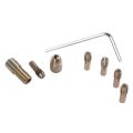 8-Piece 0.5-3mm Drill Chuck Collets Set of Quick Chuck for Mini Tools. 
