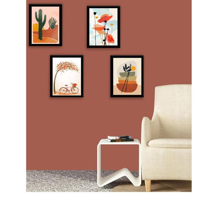 6x8 inch Picture Frames 4 PCS Wall photo frame Black Picture Frame & Room Decor Foto frame