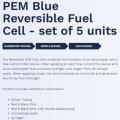 Hydrogen Electrolyzer Generator (PEM Blue Reversible Fuel Cell). 