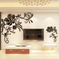 Flower wall stickers Living room TV Wall art decor, wall stickers Bedroom decoration | Flower DESIGN For Your Room Wall Vinyl Sticker For Your Room | Different Sizes Available. 
