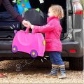 Kids Travel Trunki Trixie Suitcase Evergreen Fun Case Trunk Case Bag Luggage with Wheels. 