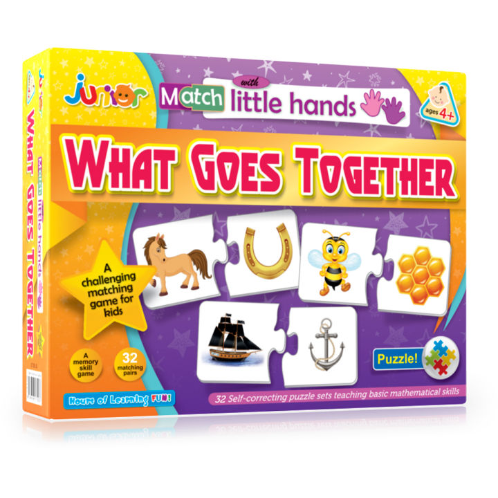 Match With Little Hands  Learning Activity  PUZZLE of “WHT GOES TOGETHER”