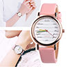 Fashion Women Faux Leather Band Letter Dial Analog Quartz Wrist Watch Gift. 