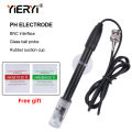YIERYI PH Electrode Probe PH Replacement Probe PH Meter Potential Test BNC Q9 Connector Aquarium Hydroponic Laboratory Electrode. 