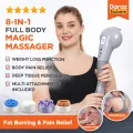 8 in 1 Full Body Magic Massager Machine With Weight Loss Function Vibration for man and woman Magic Machine For Body Pain Relief Massager Percussion Muscle for Pain Relief, Handheld Massager for Body,Sports Portable Handheld. 