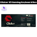 Gaming Keyboard - Clicker K5 LED Mechanical Keyboard - Clicker K5 Gaming Keyboard - 5 Mix Color Back Light LED -  Wired Plunger Gaming Keyboard - Gaming Metal Keyboard - Mechanical Gaming Keyboard. 