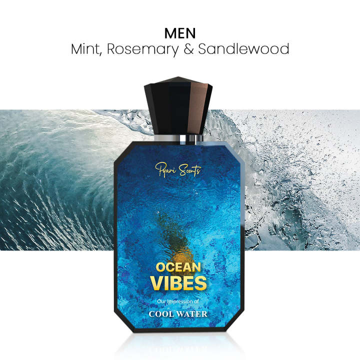 OCEAN VIBES - INSPIRED BY COOL WATER  (MEN) Perfume Perfumes Perfume For Men Perfume For Men Fragrance Gifts For Men Perfume For Men Branded Original Pyari Scents