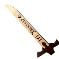 Ertugrul Ghazi Swrd Toy For Kids ( Wooden Toy ) - Collection Toys, Action Toys - 12 INCHES Ertugrul Swrd Toy For Kids - Ertugrul Talwar, Ertugrul Knife, Ertugrul Fighting Knife - PACK of 2 Ertugrul Knifes. 