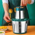Silver Crest Quad Blades Meat Chopper with Stainless 304 grade Steel Bowl 3 Litres - Electric Food Processor, Multipurpose Smart Kitchen Food Chopper Vegetable Fruit Cutter Onion Slicer Dicer, Blender and Mincer. 