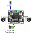 2 In 1 - Bluetooth MP3 Board with Remote Control Audio Module Support AUX TF USB FM Radio For Car Accessory - PAM8610 2x 15W Digital Stereo Amplifier Board. 