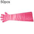 50Pcs 85cm Disposable Veterinary Farm Animal Artificial Insemination Long Gloves. 