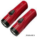 Pack Of 2 SD-8670 Portable Super Bright USB Rechargeable Multifunction Flashlights. 