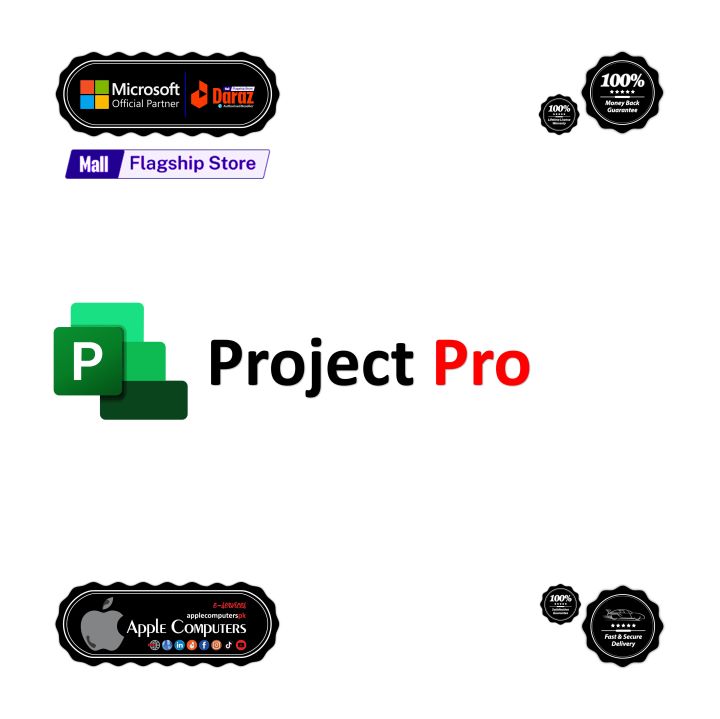 Microsoft Project 2021 Professional Retail-M KEY - 1 KEY for Multiple Devices - Genuine License Warranty.