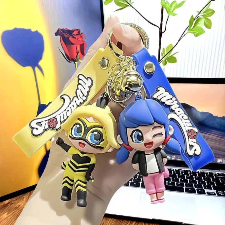 Cartoon%20Miracle%20Girl%20Keychain%20Cute%20Exquisite%20Doll%20Bag%20Charm%20Anime%20Peripheral%20Car%20Keychain%20Wholesale%20-%20Image%202