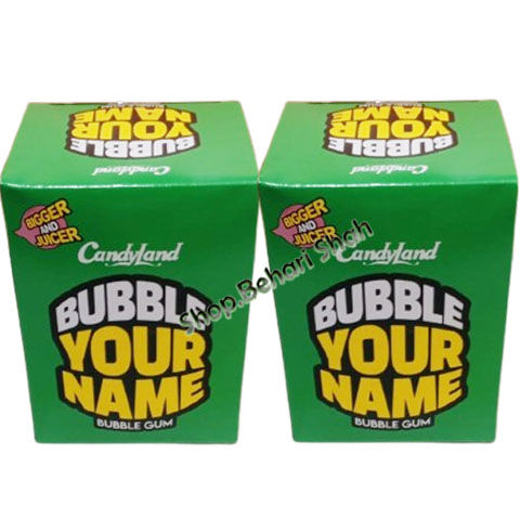 Bubble Your Name Bubble Gum (2 BOX IN 100pcs)