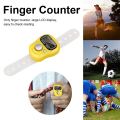 Digital Tally Counter Tasbeeh Finger Ring LCD Zikr Tasbih Stress Relaxation Mini And Row Electronic For Muslim Tool Hand Held Electric Display Pray Portable Compact Smart Counters Accurate Button Counting Fidget Pressing - Multicolor : Random Color. 