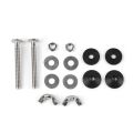 4 Pack Toilet Tank to Bowl Bolt Kits Cistern Bolts Kit,Stainless Steel Toilet Pan Fixing Fitting with Double Gaskets. 