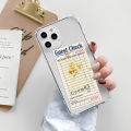 Guest Check Text Label Phone Case For iPhone 15 14 13 12 11 Pro X XS XR Max 7 8 Plus SE 2 3 Mini Soft Clear TPU Back Cover. 