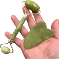 Marble Jade Roller for Face with Marble Marble Face Roller Massager Green Jade Facial Roller. 