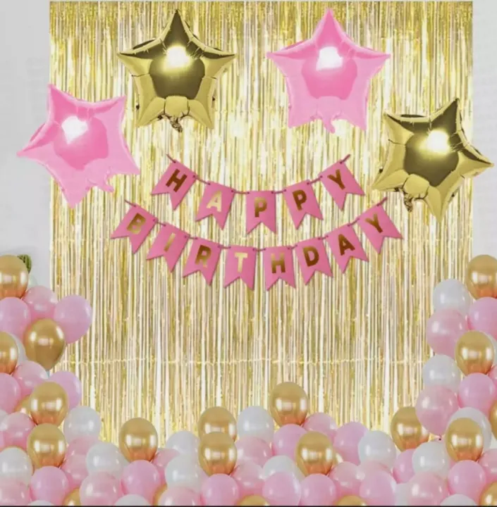 Beautiful%20Golden%20&%20Pink%20Birthday%20Decoration%20Set%20For%20Girls%20&%20Babies%20(Including%20Birthday%20Banner%20+%2030%20Balloons%20&%20Curtains%206%20Feet%20Long%20with%20Combo%20Of%20Pink%20&%20Golden%20Stars-Happy%20Birthday%20Decorations%20&%20Themes%20-Birthday%20&%20Party%20Items-%20Birthday%20Supplies%20-%20Image%203