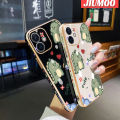 JIUMOO For vivo Y55s 5G Y72T 5G Case Cartoon Cute Dinosaur New Luxury Plating Phone Cases Square Edge Pattern Shockproof Soft Case Full Cover Camera Lens Protection Shell. 